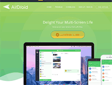 Tablet Screenshot of airdroid.com